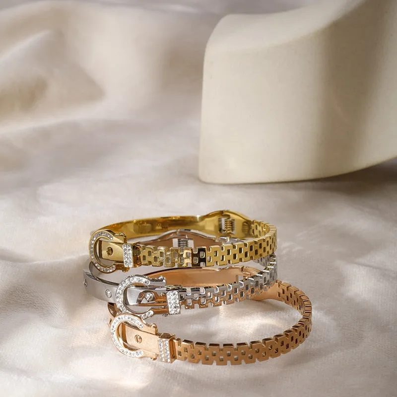 Stainless Steel Crystal Bracelet