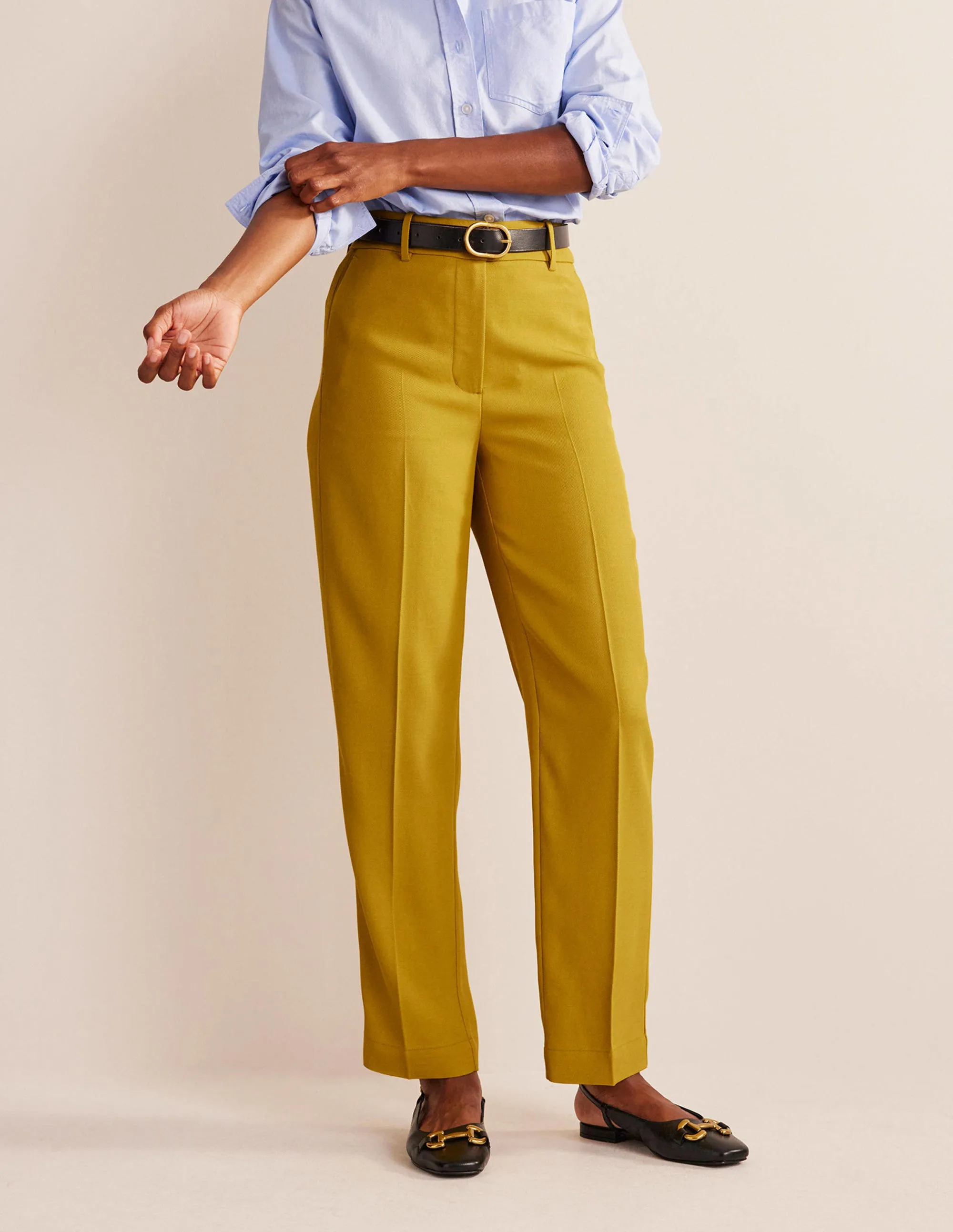 Tailored Tapered Trousers-Citronelle