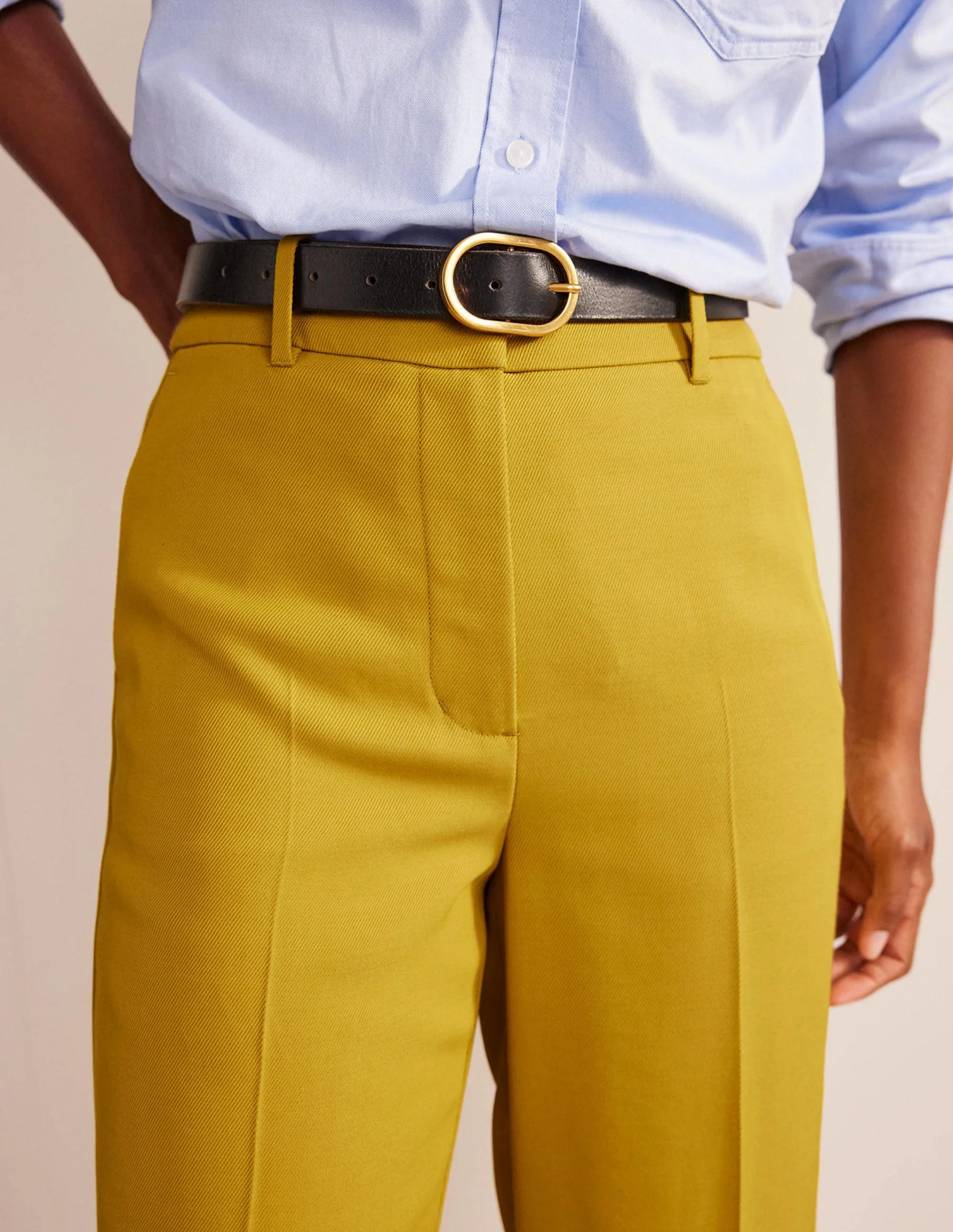 Tailored Tapered Trousers-Citronelle