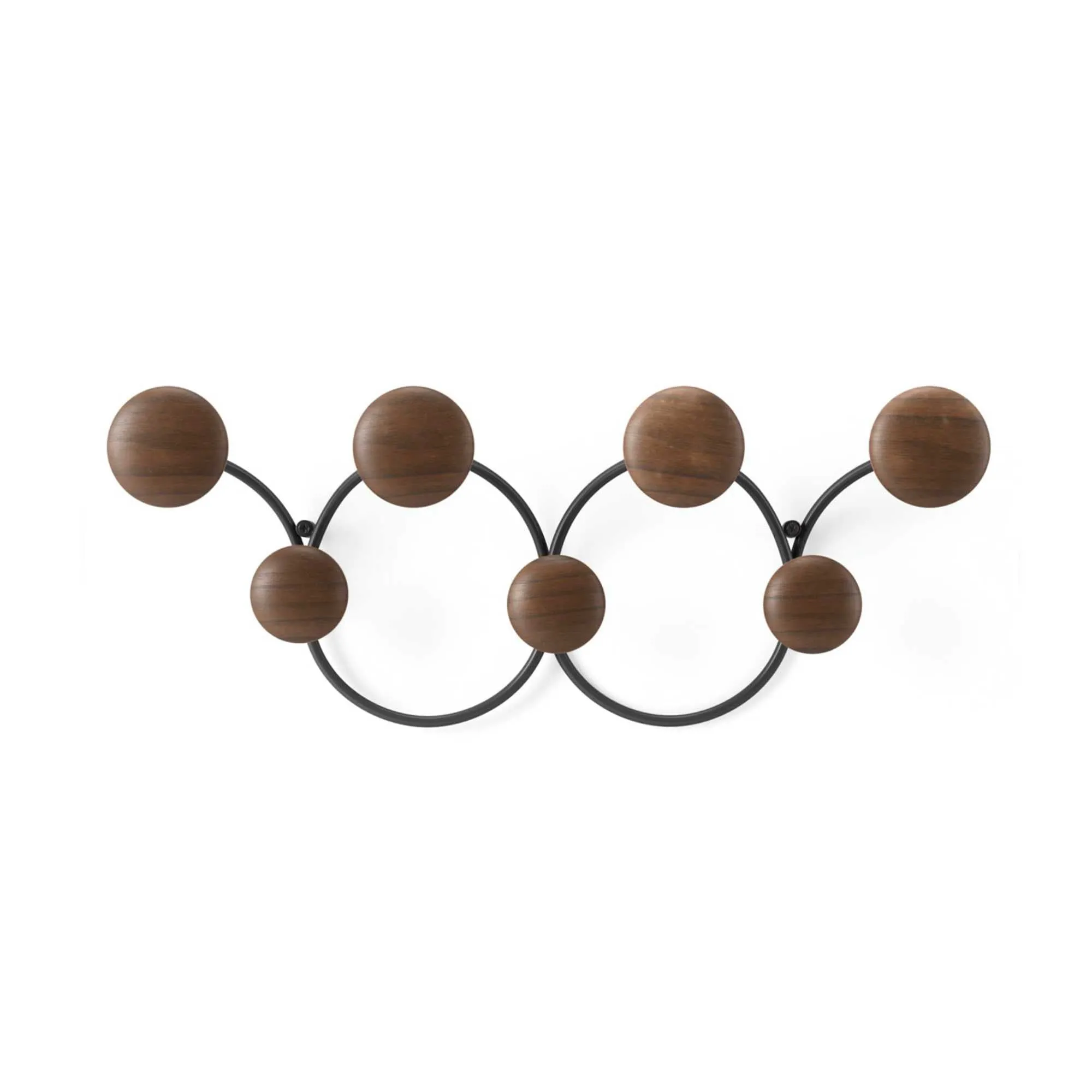 Umbra Dotsy 7 Hook, black/walnut