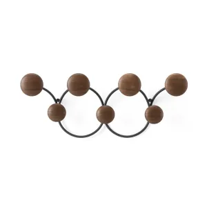 Umbra Dotsy 7 Hook, black/walnut