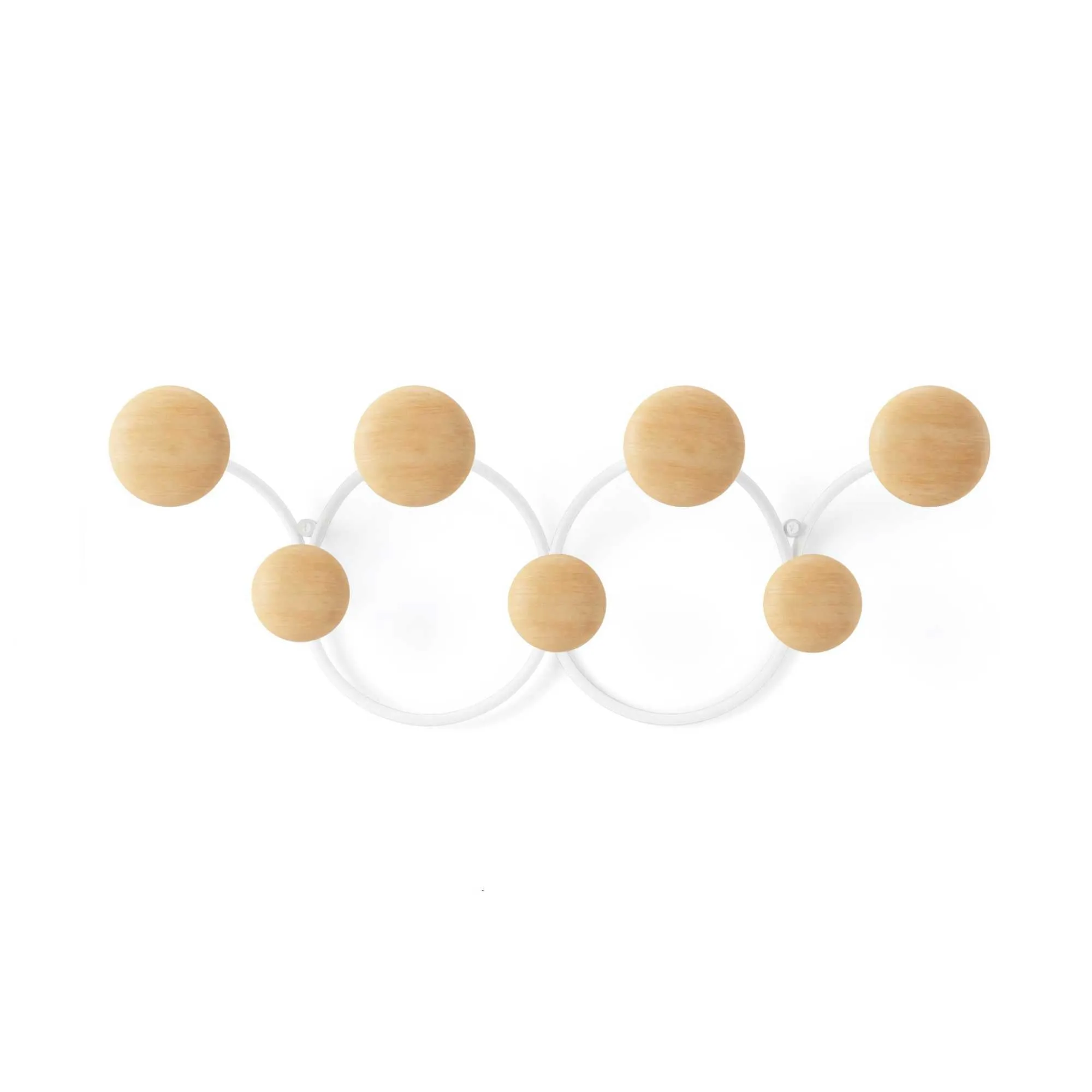 Umbra Dotsy 7 Hook, white/natural