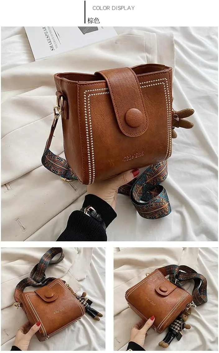 vintage bucket bagVintage Bag With Adjustable Wider Shoulder Strap, Vintage Water Bucket BagCrossbody Bagsfor Women