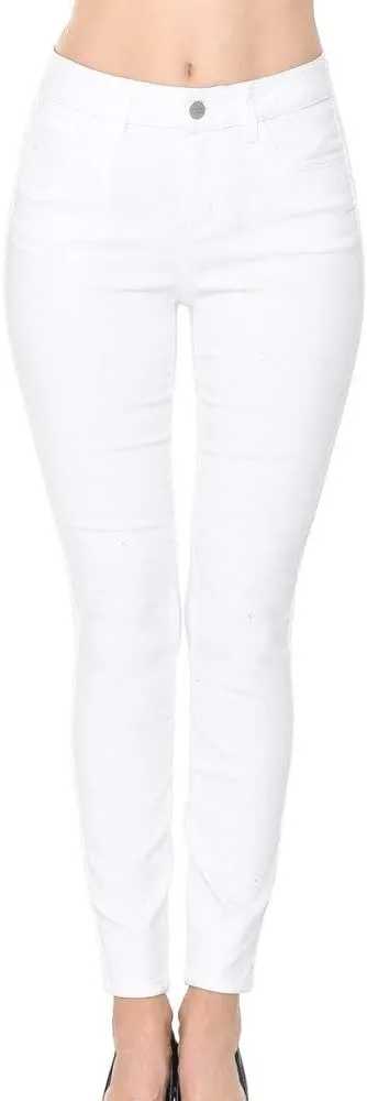 Wax Jean Denim Women's Juniors Push-Up High-Rise Skinny Jean in Fine Cotton Denim