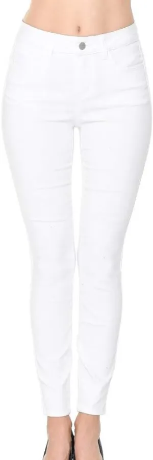 Wax Jean Denim Women's Juniors Push-Up High-Rise Skinny Jean in Fine Cotton Denim