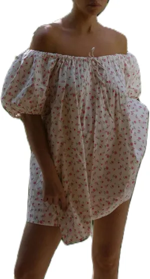 Women Puff Sleeve Babydoll Dress Square Neck Flowy Mini Dress Bow Tie Ruffle A Line Short Dress Summer Sundress