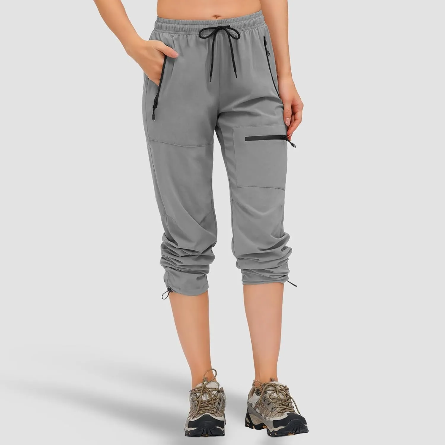 Womens Cotton Linen Summer Casual Flowy Palazzo Lounge Pants Elastic Waist Bootcut Slim Fit Trouser Travel