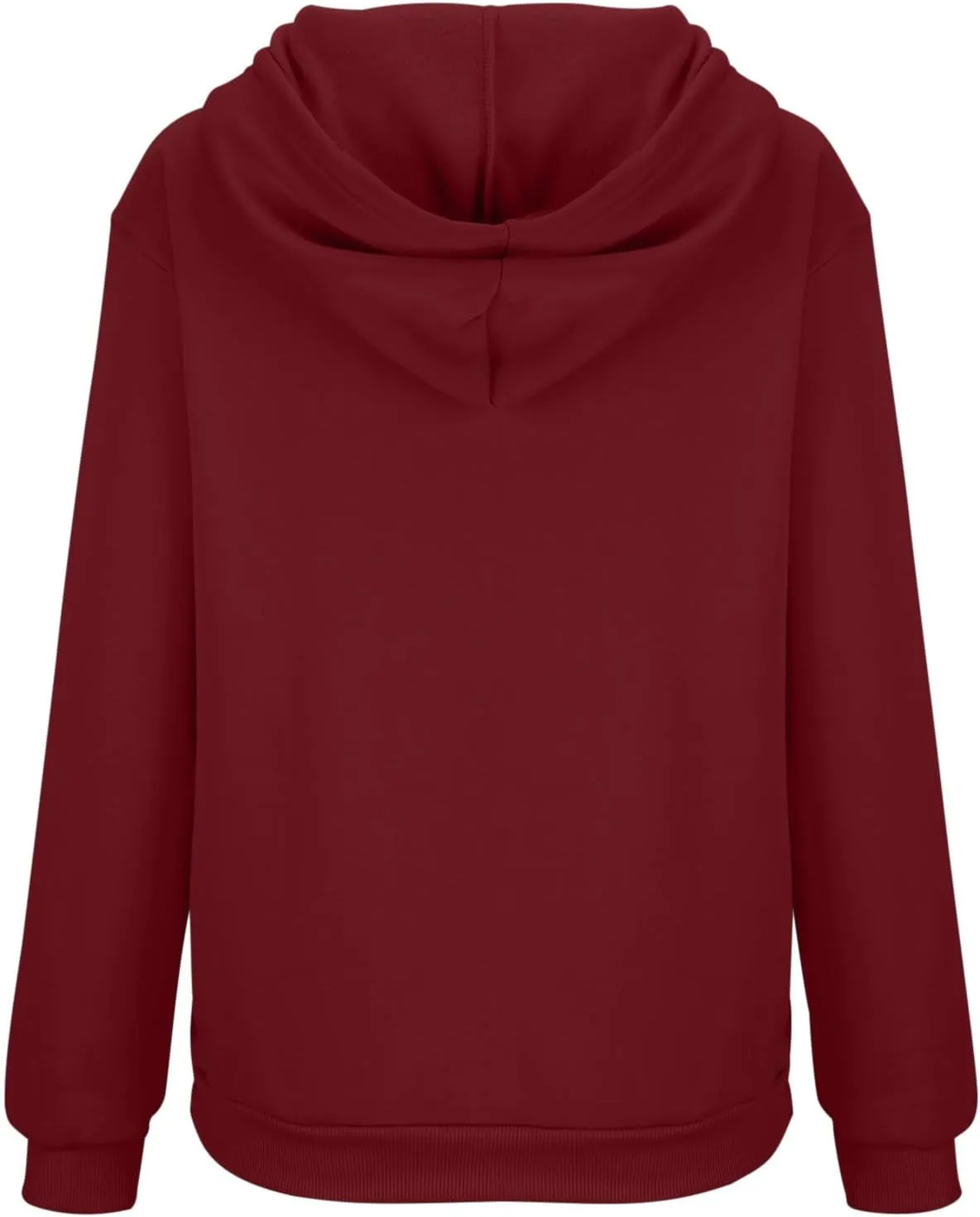 Womens Hoodies Oversized Sweatshirt Fleece Drop Shoulder Sweater Long Sleeve Loose Cute Winter Pullover Top Clothes