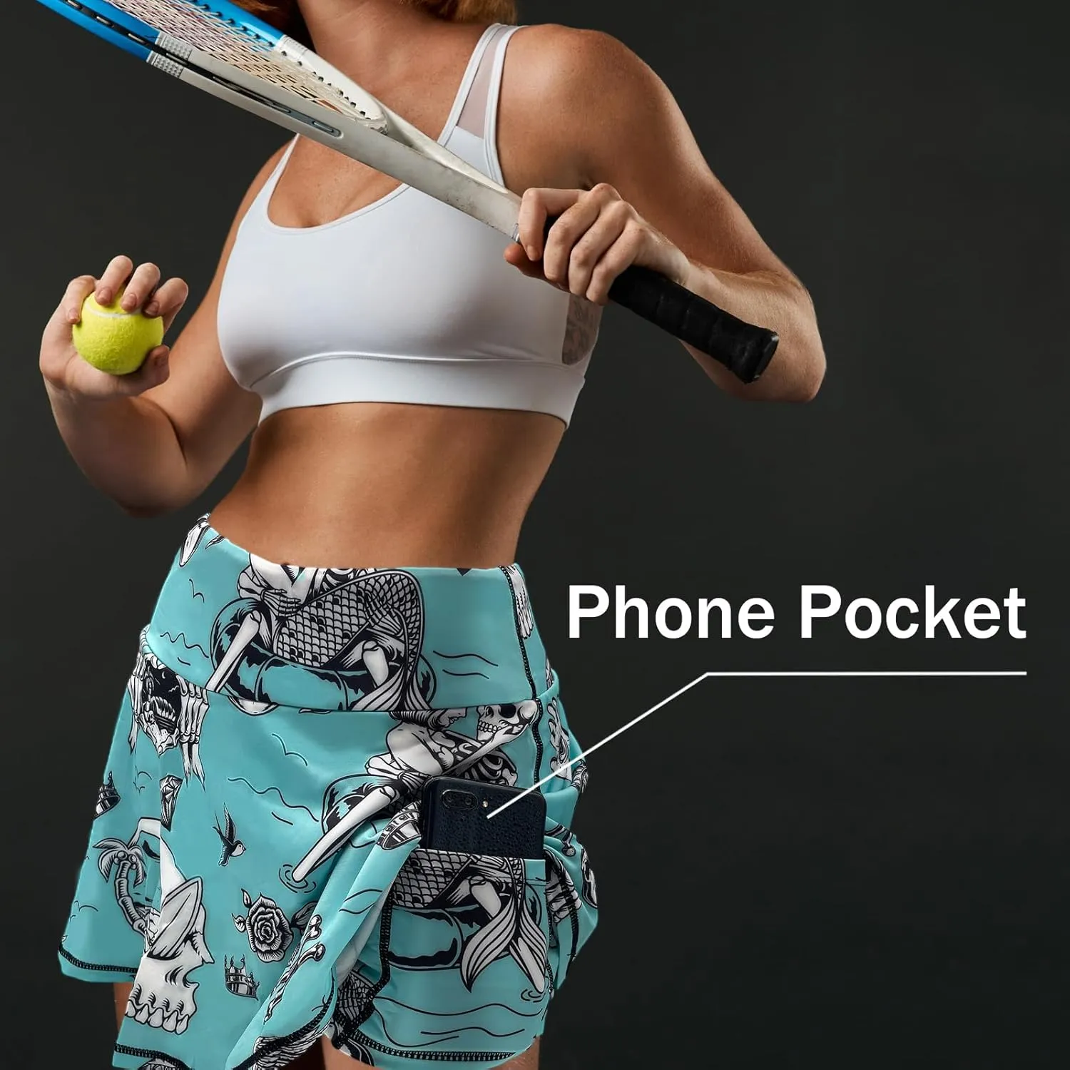 Womens Tennis Skirts Skorts High Waisted Golf Pleated Skirt for Athletic Running Pickleball Workout