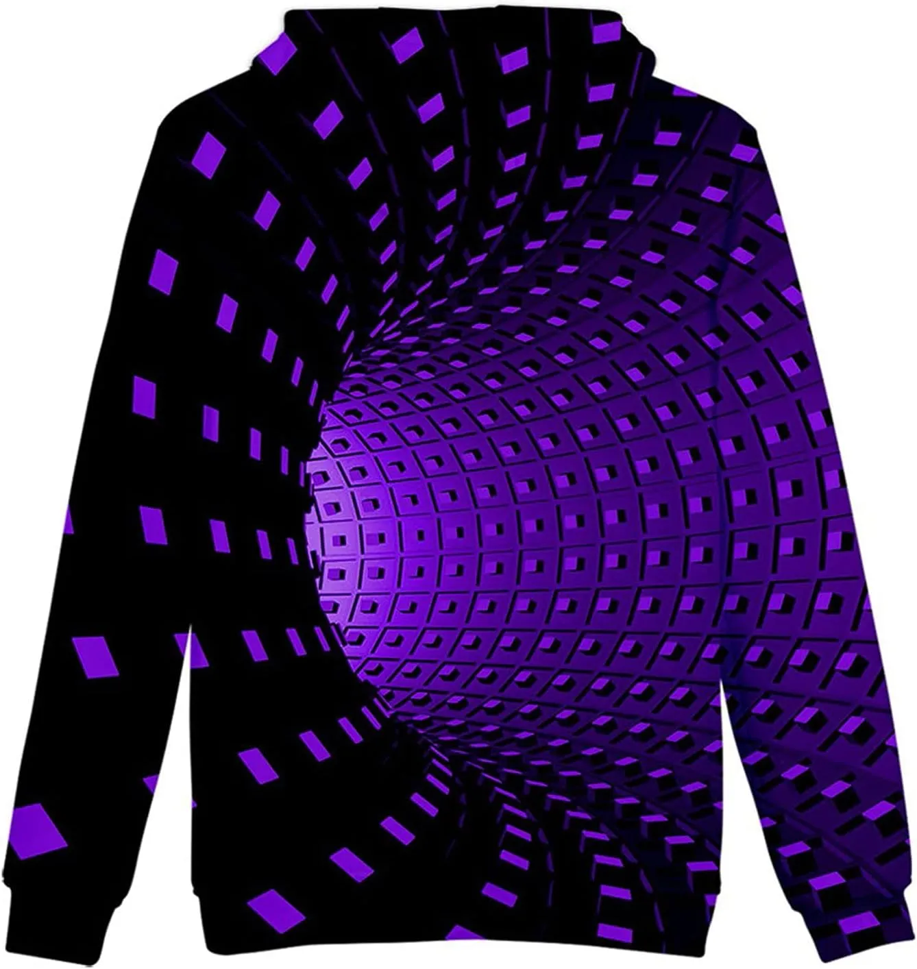 Ymosrh Big and Tall Hoodies for Men Men's 3D Printing Creative Round Neck Casual Long Shirts Top Blouse Hoodies